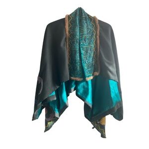 Etro Milano Vintage Wool and Silk Cape